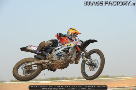 2009-10-04 Franciacorta - Motocross delle Nazioni 0426 Warm up group 1 - Herjan Brakke - Honda 250 NL